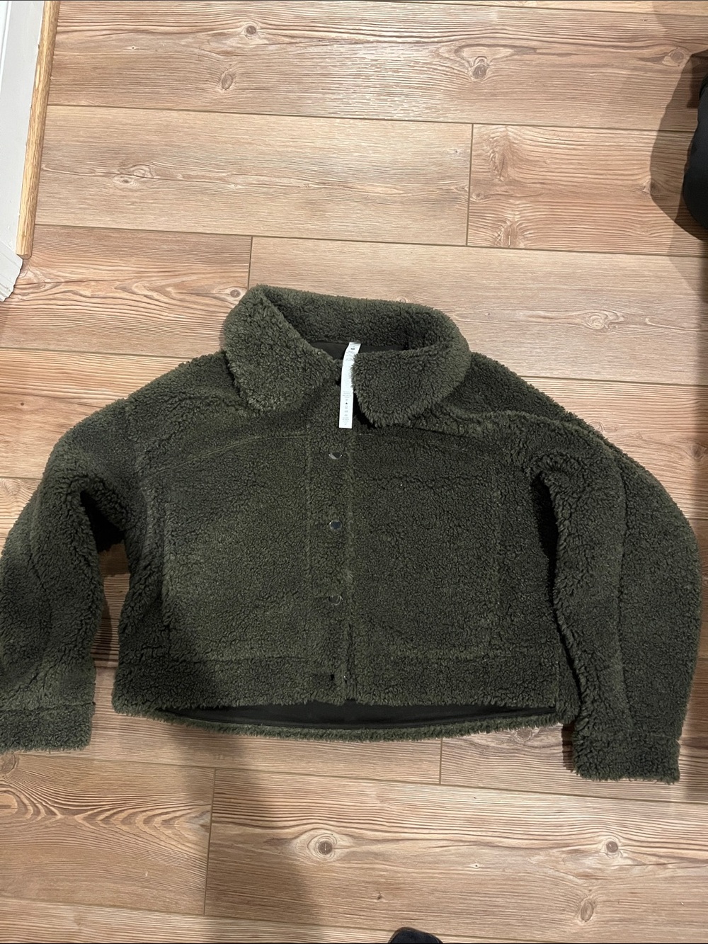 lululemon athletica Olive Green Sherpa Jacket